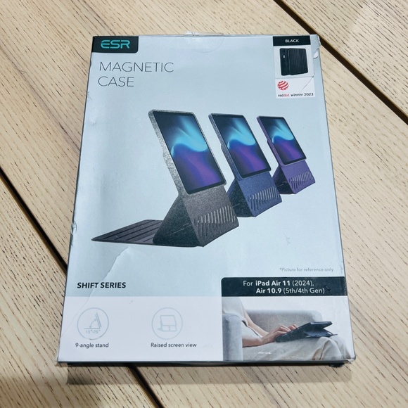 ESR for iPad Air 11 Inch Case M3/M2 (2025/2024), iPad Air 5th/4th, Black NEW - Picture 2 of 6